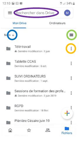 Scanner stocker et partager vos documents avec GoogleDrive pour smartphone Android 8-orga-drive.JPG