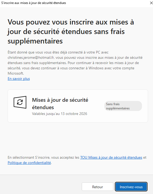 Activer l extension de mises jour ESU Windows 10 3win10.png