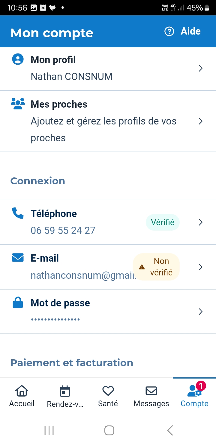 Doctolib - Cr er un compte sur smartphone Screenshot 20250930 105603 Doctolib.jpg