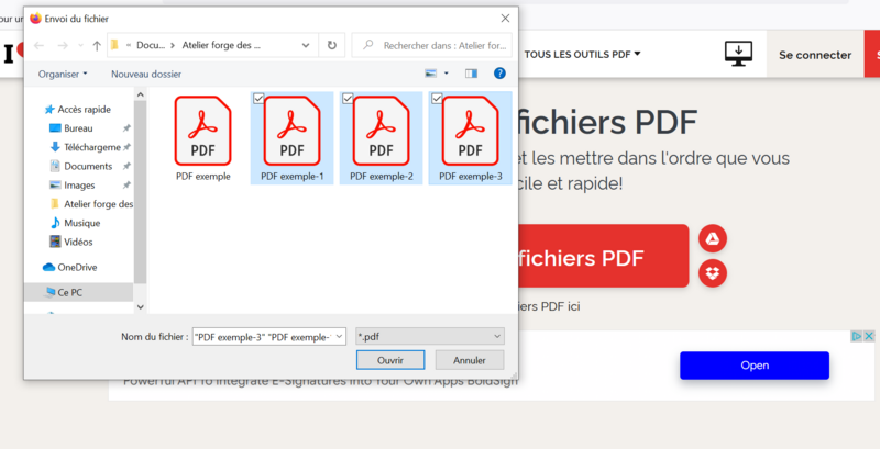 Modifier un fichier PDF en ligne s lection des fichiers.PNG