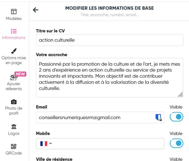 Cr er un CV avec CVdesignr infos de base.png