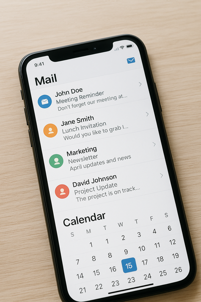 Gérer ses mails et son agenda sur son smartphone pro