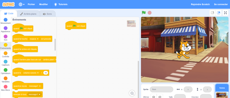 Fichier:Coder facilemennt avec Scratch Scratch Drapeau vert.png