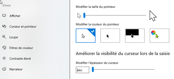 Grossir le pointeur de sa souris ses ic nes etc curseur.png